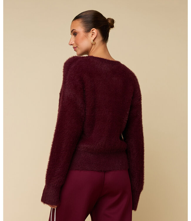 HEYB Trui Fauve Bordeaux