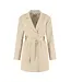 Malelions Jurk Pinstripe Blazer Dress Beige