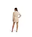 Malelions Jurk Pinstripe Blazer Dress Beige