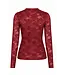 Lofty Manner Top Irea Lace Brick Red