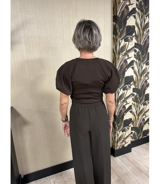 Rinascimento Top Maglietta Marrone Brown