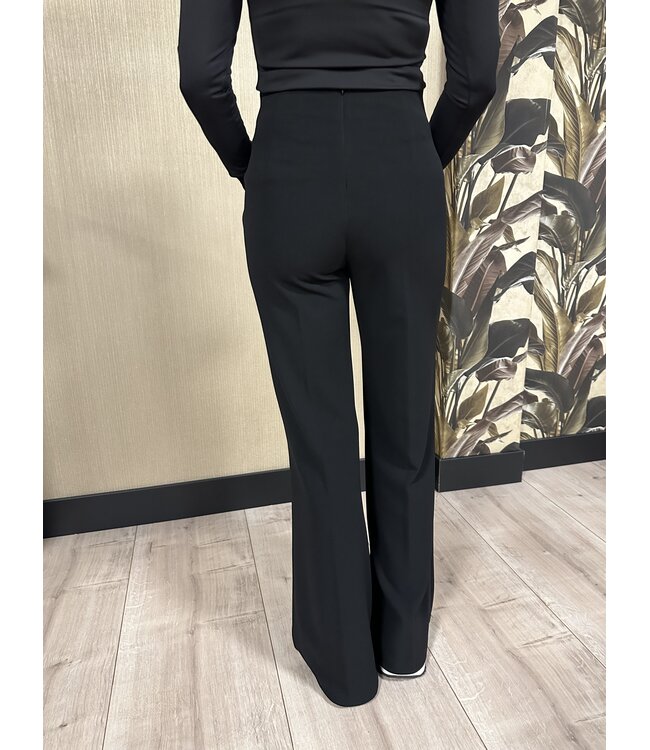Rinascimento Pantalon Romy Scuba Crepe Black