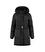 Malelions Jas Emblem Mid length Puffer Jacket Black