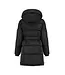 Malelions Jas Emblem Mid length Puffer Jacket Black