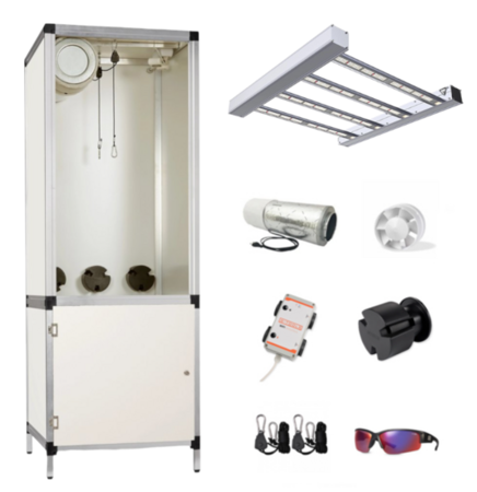 G-Tools Complete Kweekkast met G~Bars 170W. (60x60cm) G-Tools Complete Kweekkast met G~Bars 170W. (60x60cm)