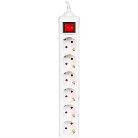 Stekkerdoos 6-voudig 5 meter