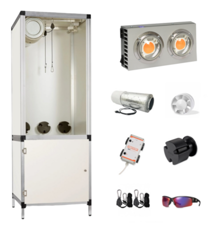 G-Tools Complete Kweekkast met Spectro Light (60x60cm) G-Tools Complete Kweekkast met Spectro Light (60x60cm)