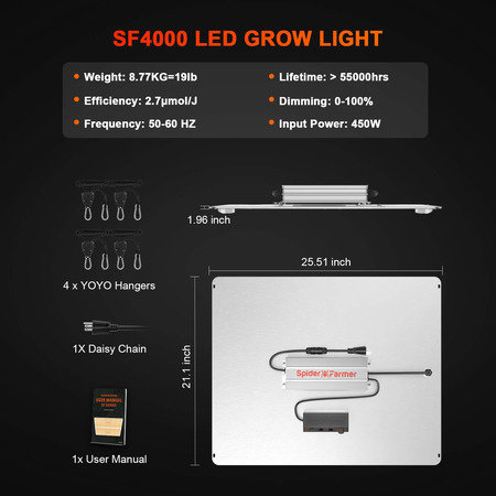 Spider Farmer Spider Farmer SF4000 (450 watt 2023 model)
