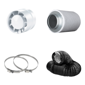 G-Tools Mini Buisventilator met filter (185m³/uur)