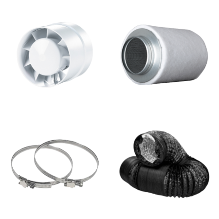 G-Tools G-Tools Buisventilator + filter (185m³/uur) G-Tools G-Tools Buisventilator + filter (185m³/uur)