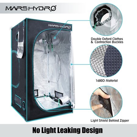 Mars Hydro Mars Hydro Kweektent 100x100x180 cm Mars Hydro Mars Hydro Kweektent 100x100x180 cm