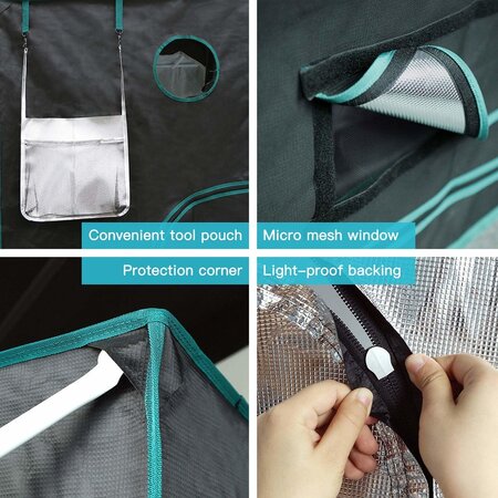 Mars Hydro Mars Hydro Kweektent 120x120x200 cm Mars Hydro Mars Hydro Kweektent 120x120x200 cm