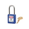 Master Lock Sicherheitsvorhängeschloss blau 410BLU, 410KABLU