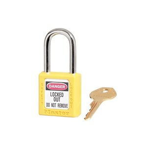 Master Lock Safety padlock yellow 410YLW, 410KAYLW