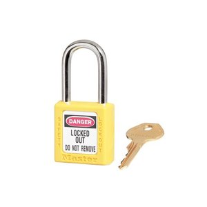 Master Lock Sicherheitsvorhängeschloss gelb 410YLW, 410KAYLW