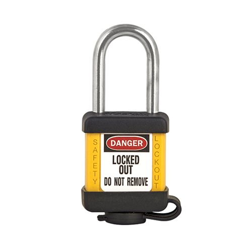 Master Lock safety padlock yellow 410YLW