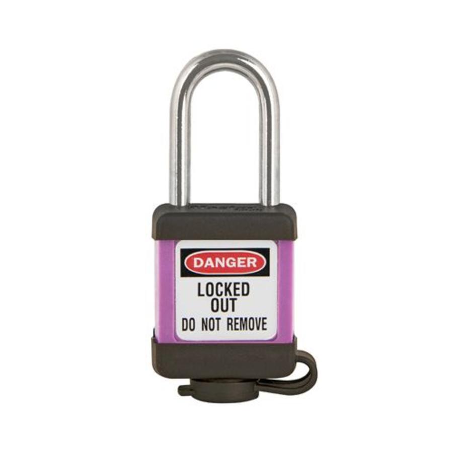 Safety padlock purple 410PRP, 410KAPRP