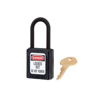 Safety padlock black 406BLK, 406KABLK