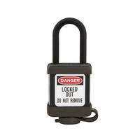 Zenex Sicherheitsvorhängeschloss schwarz 406BLK, 406KABLK