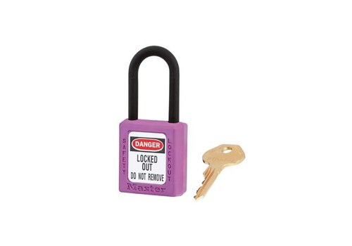 Safety padlock purple 406PRP 