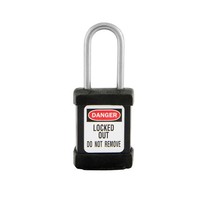 Safety padlock black S31BLK, S31KABLK