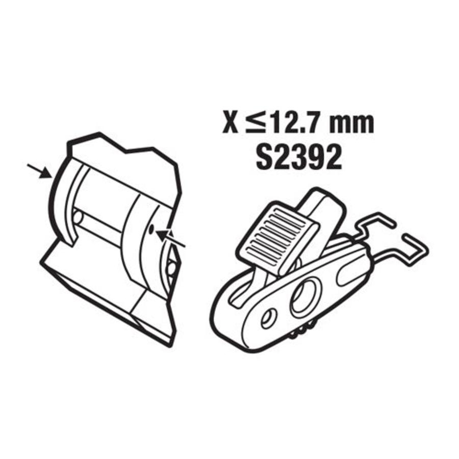 Vergrendeling voor stroomonderbrekers < 12,7mm S2392