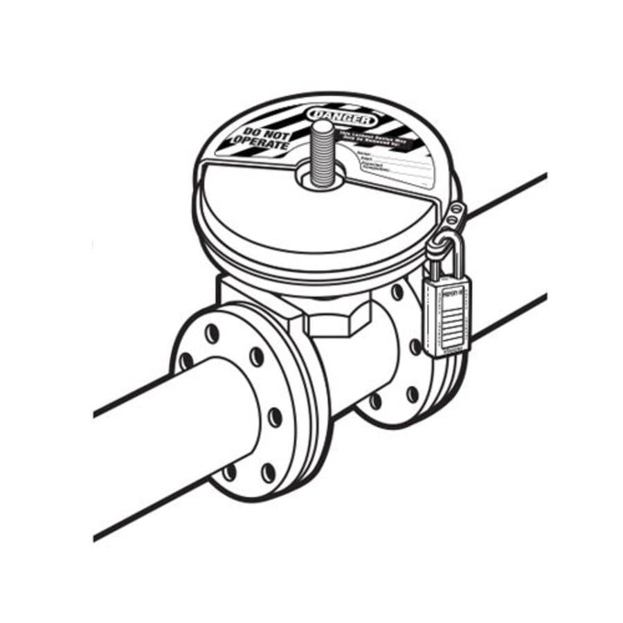 Gate valve lock-out devices 480, 481, 482, 483, 484