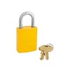 Aluminium padlock yellow 6835YLW