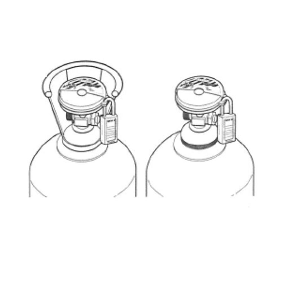 Vergrendeling voor drukgasafsluiters S3910