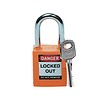 Brady Nylon safety padlock orange 051347