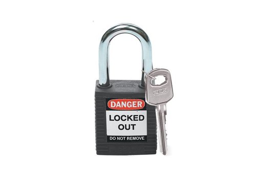 Nylon safety padlock black 051353 