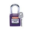 Brady Nylon safety padlock purple 813637