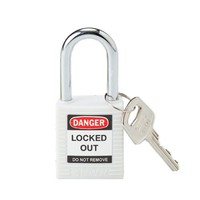 Nylon safety padlock white 813638