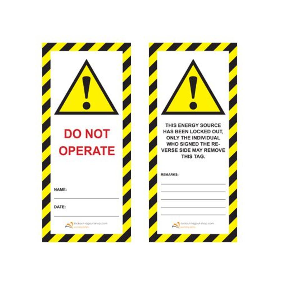 Laminated safety tag UIO-SFTAG