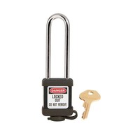 Zenex Sicherheitsvorhängeschloss schwarz 410LTBLK
