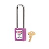 Safety padlock purple 410LTPRP