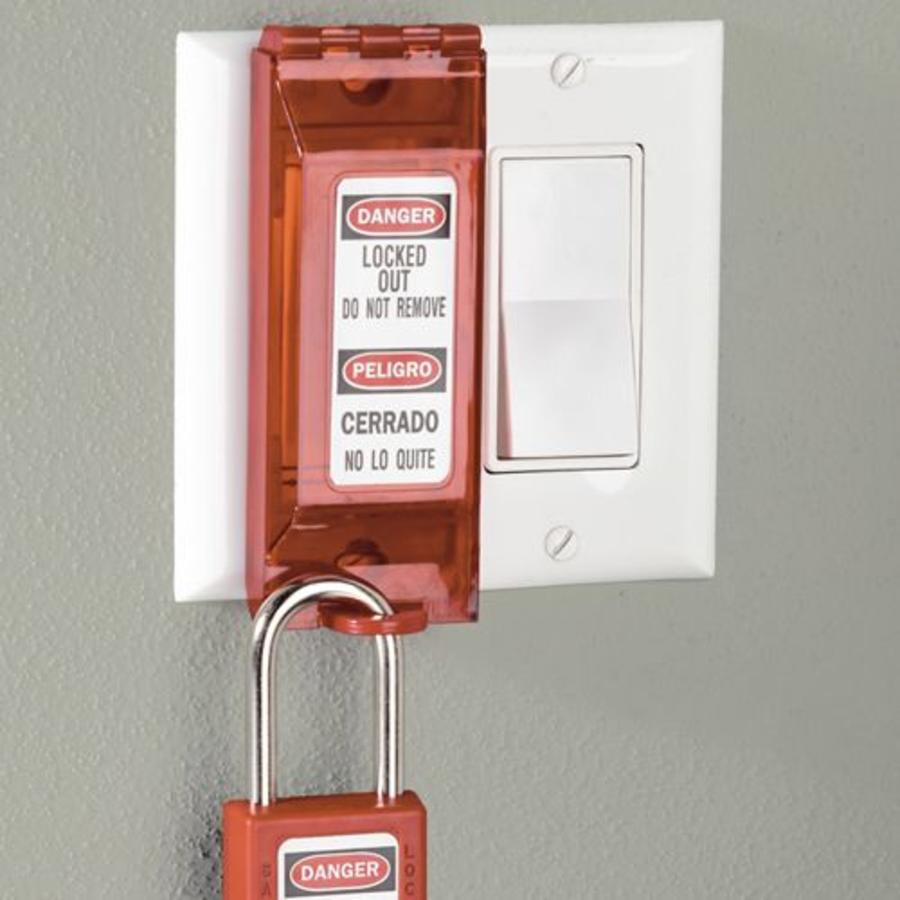 Wall switch lock-out 496B
