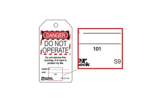 Safety tags Guardian Extreme numbered S90001SQ 