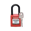 Brady Nylon safety padlock red 813594