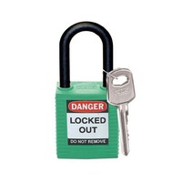 Nylon safety padlock green 813597