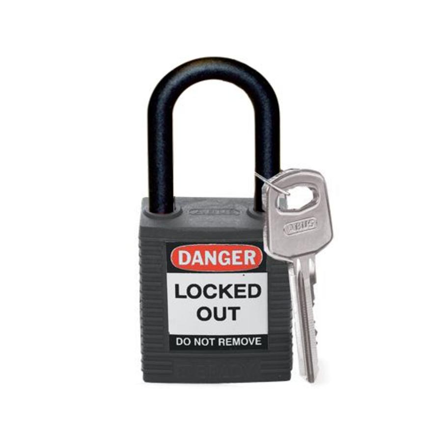 Nylon safety padlock black 813595