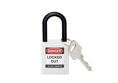 Nylon safety padlock white 813641 