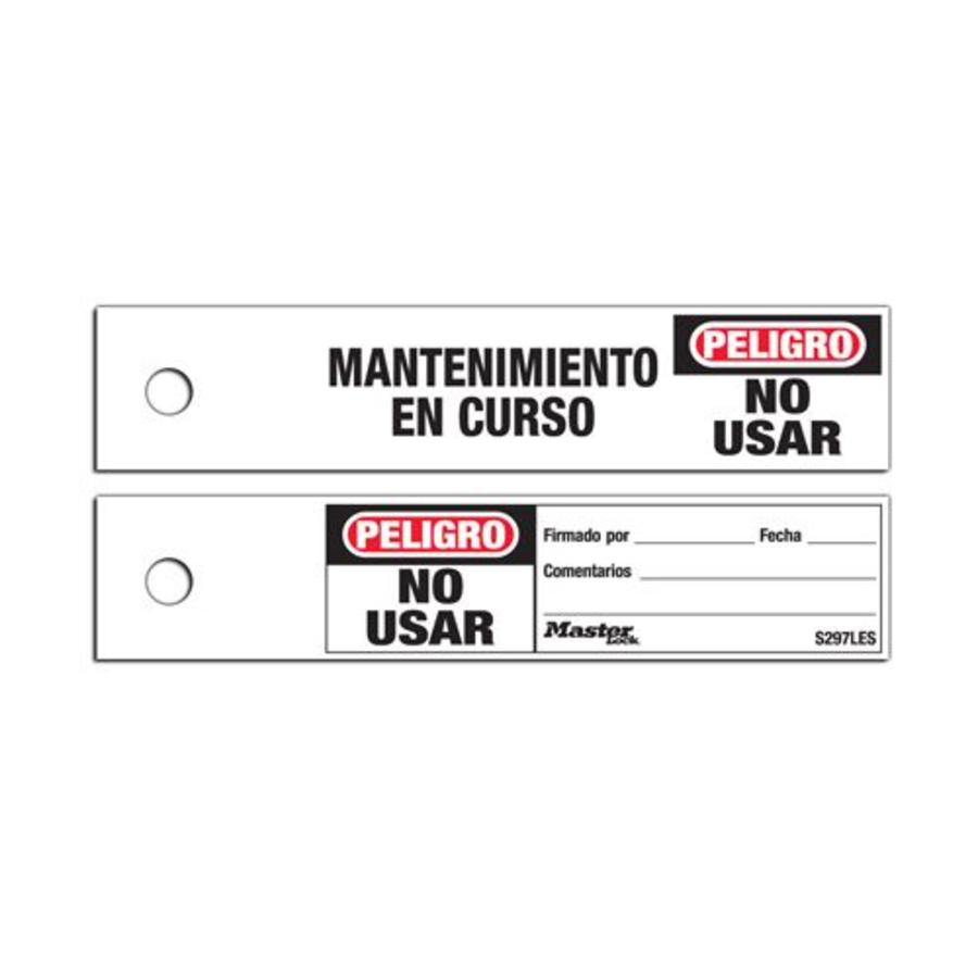 Maintenance safety tags S297