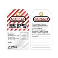 Gelamineerde lockout-tags met foto-ID (12 stuks) S4800