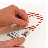 Gelamineerde lockout-tags met foto-ID (12 stuks) S4800