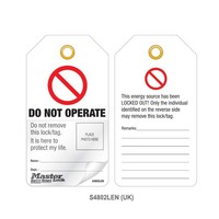 Laminated lock-out tags with photo-ID (12 psc) S4800