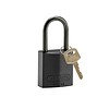 Brady Anodized aluminium safety padlock black 834863