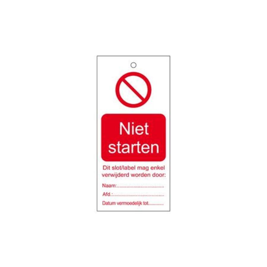 Warning tags Dutch