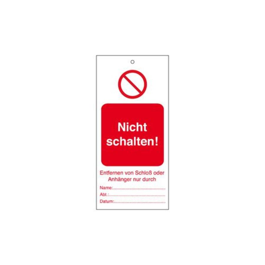 Warning tags German