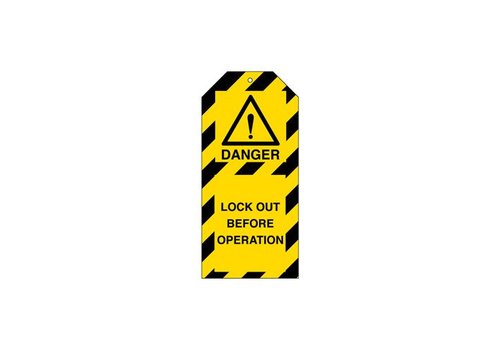 Warning tags danger English 